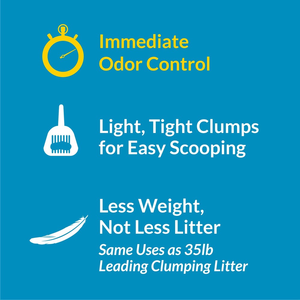 Light Weight, Low Dust, Clumping Cat Litter, LightWeight Instant Action Multi...