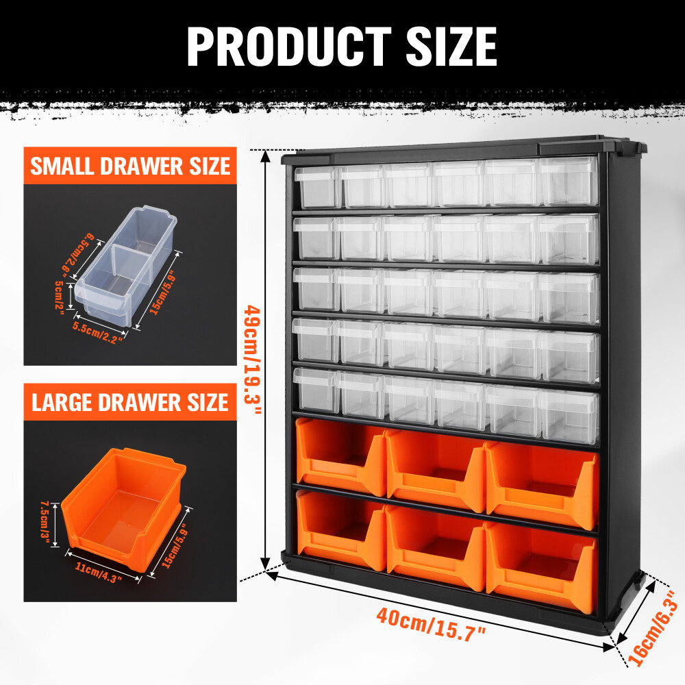 36 Drawer Hardware Storage Box Bins Container Metal Frame For Lego Bead Nut Bolt