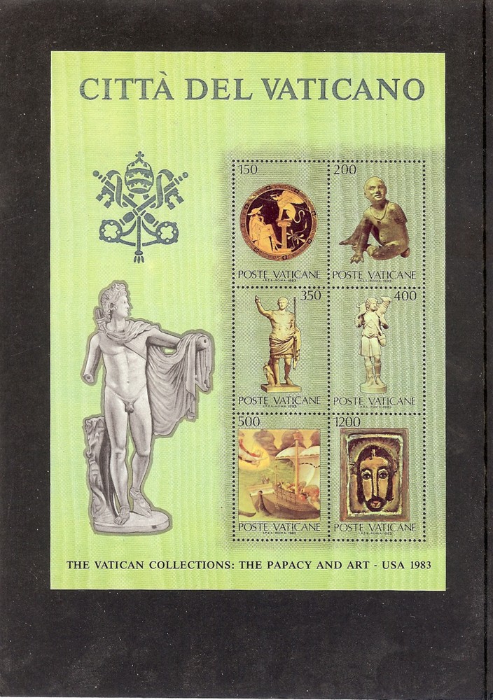 (BL07) Vatican 1983 Art minisheet green  MNH