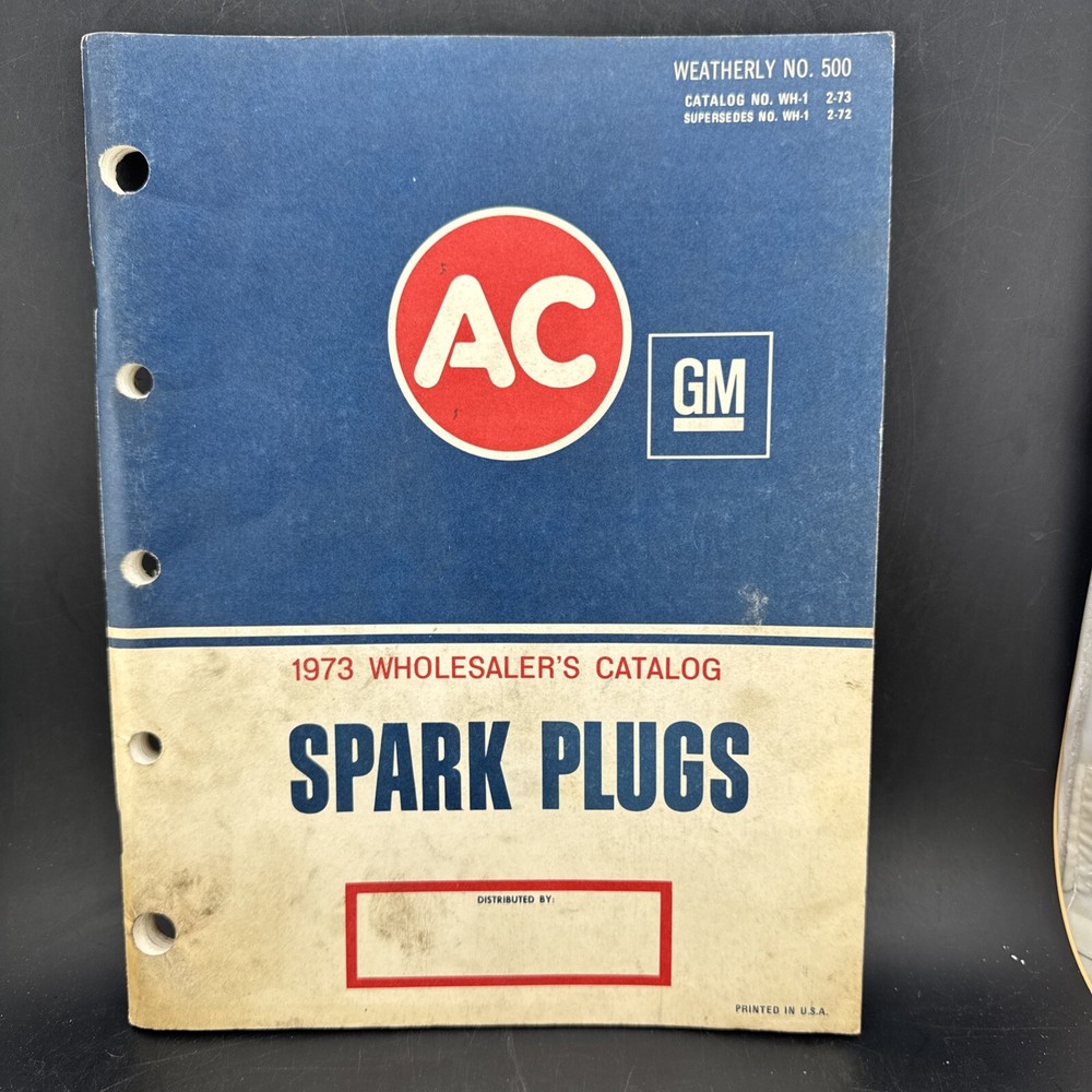 1973 GM AC dealer spark plug catalog 162 pages