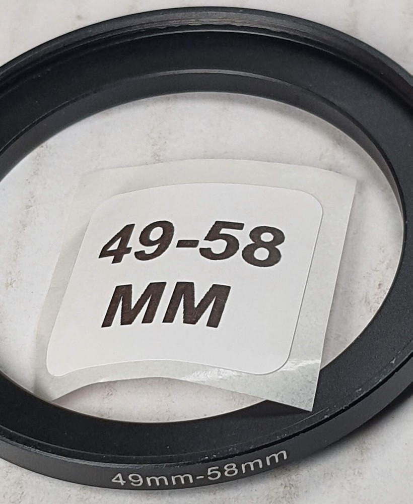 49-58mm Metal Step Up Lens Filter Converting Adapter Ring 49mm-58 E49-E58 49-58