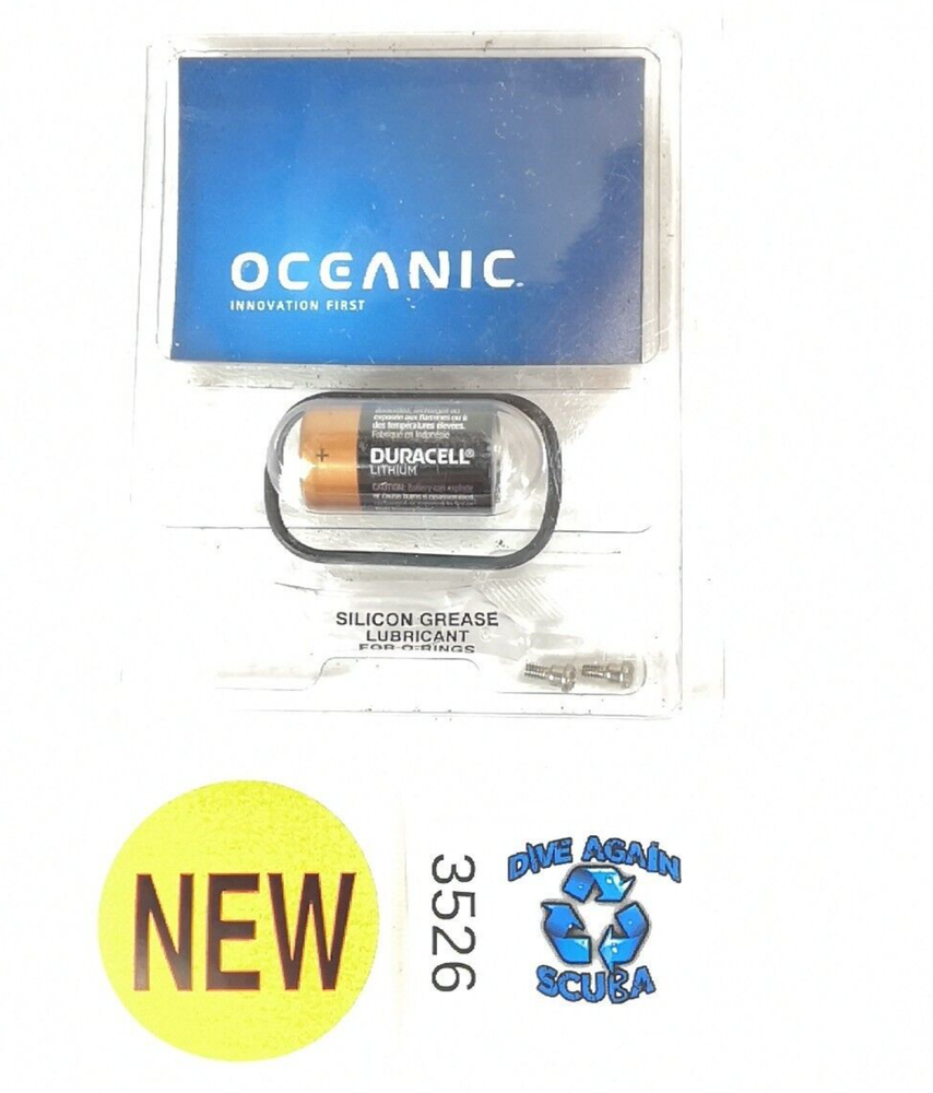 Oceanic DataMask, Aeris CompuMask Computer Battery Kit + Screws ORing Scuba Dive