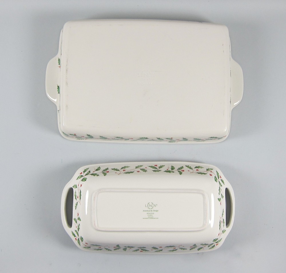 Lenox HOLIDAY Porcelain Rectangular Baker & Bread Basket