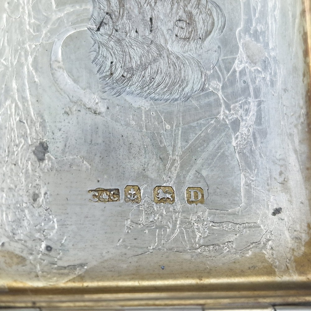 Sterling Silver Engine Turned Matchbook Case by Cohen & Charles 1928