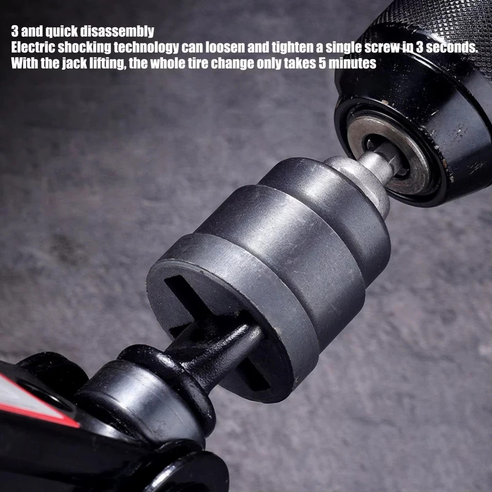 Car Jack Adapter Socket Converter for Scissor Jack Heavy Duty Tool*