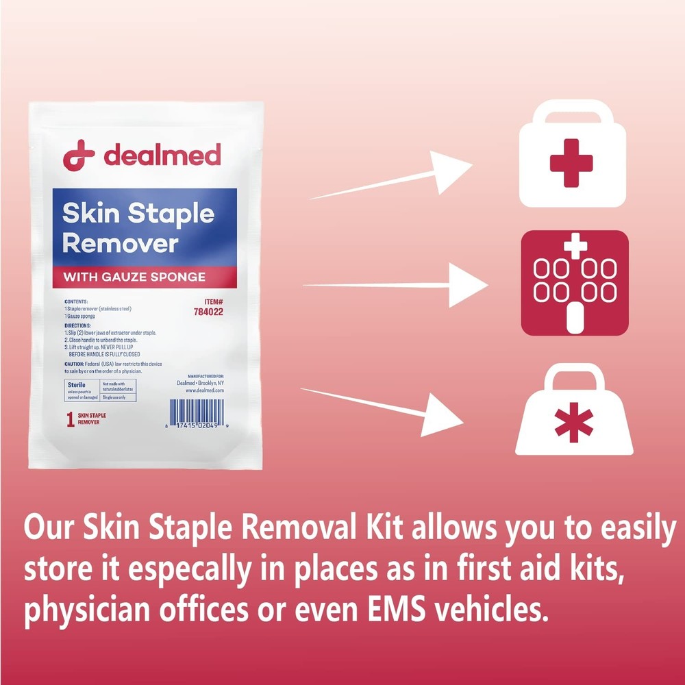 Single-Use Sterile Staple Removal Bundle - Essential for Medical Professionals