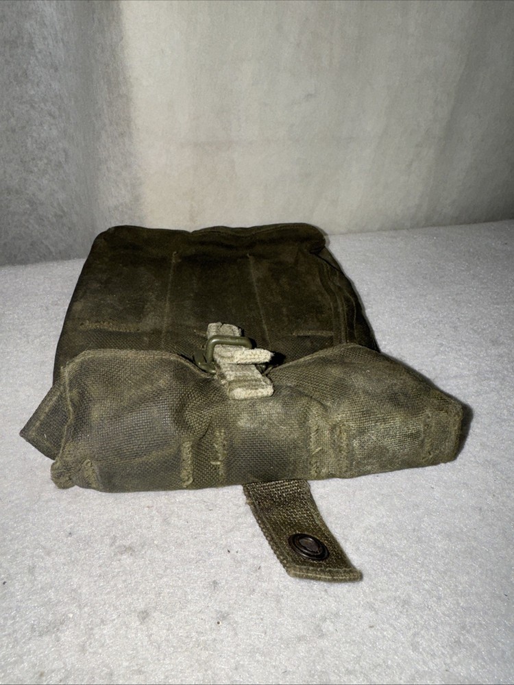 Vintage Canvas 3 Cell Military Pouch