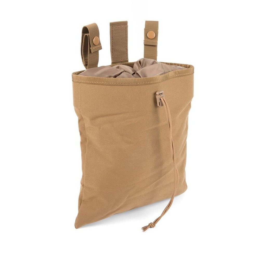 CAT Large Foldable Outdoors MOLLE Dump Pouch with Large, Coyote Brown