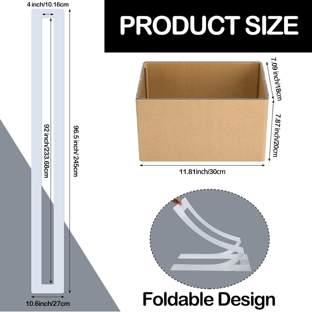 Parking Lot Line Stencil 4 X 92 Inch Foldable Reusable Line Stencil Template wit
