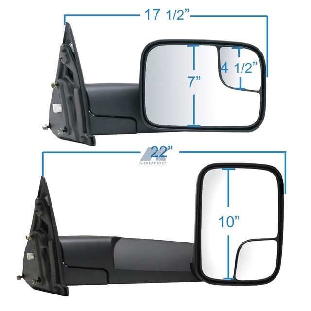 K Source 60113C Fit System Passenger Side Towing Mirror For Fits For