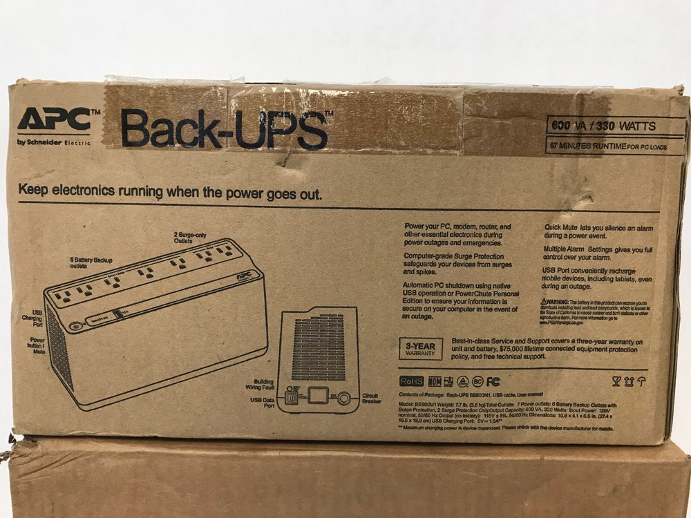 RIB FUNCTIONAL DEVICES PSH600-UPS-STAT ENCLOSED UPS INTERFACE BD W/600VA UPS