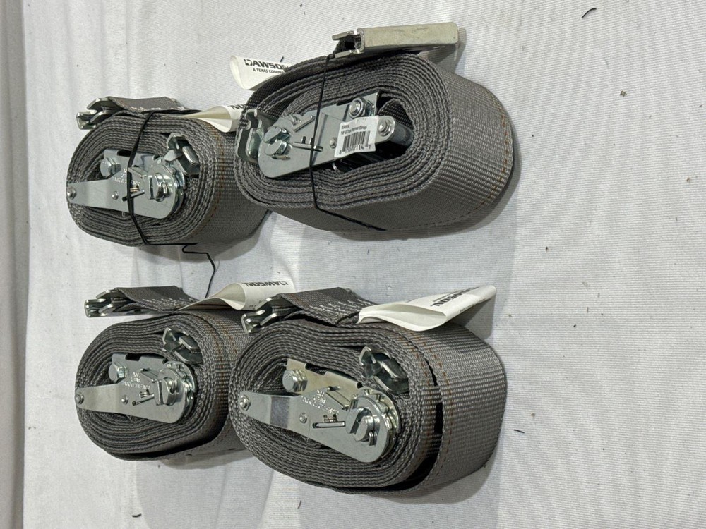 16' Grey E-Track Ratchet Strap 4 Pack