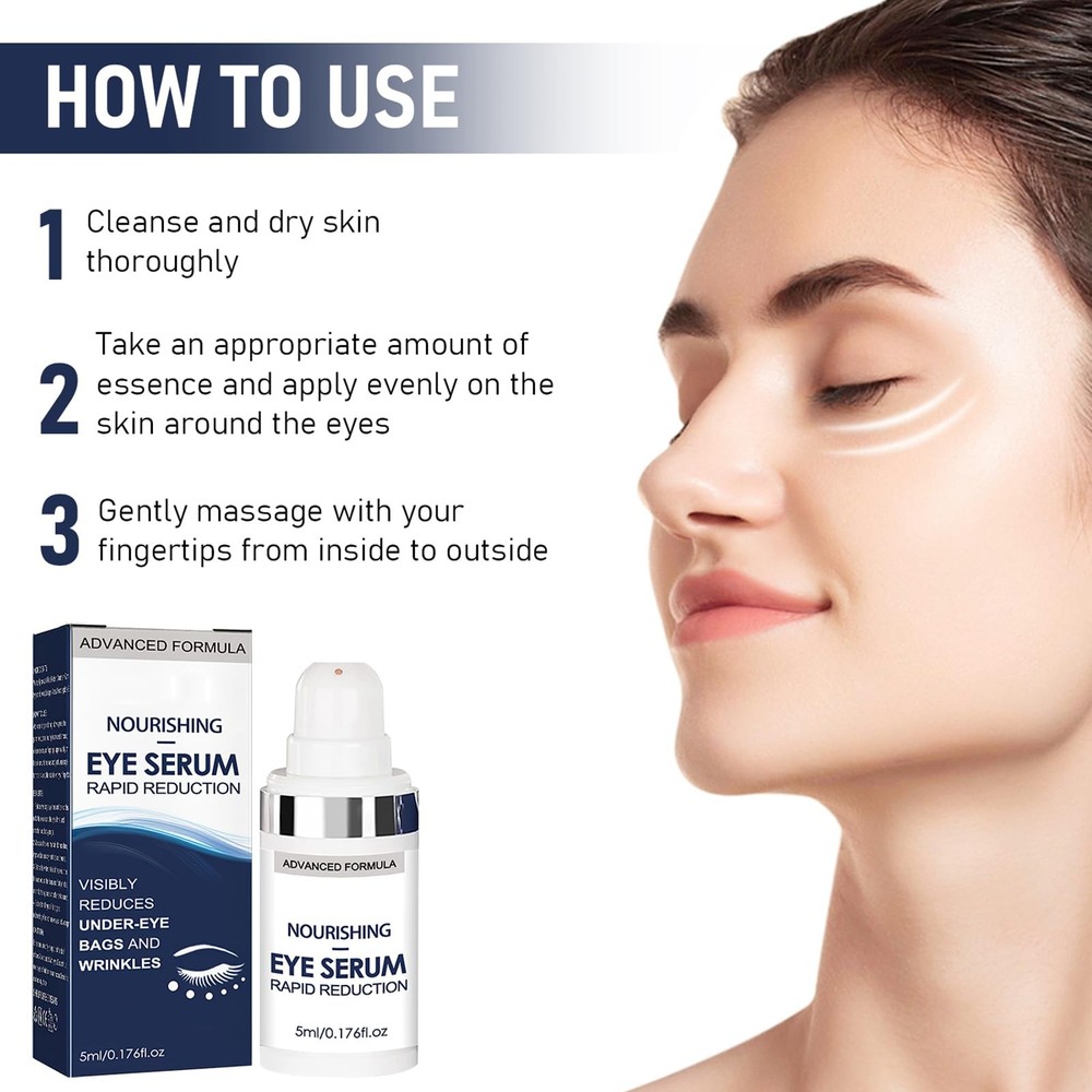 2Pcs Rapid Reduction Eye Serum - Advanced Anti-Aging Instant Wrinkle Remover
