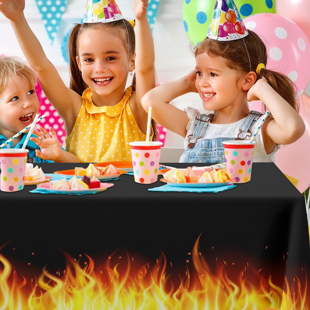 GZBJMYGS Flame Torch Tablecloths 8" x (Rectangular), Multi Color