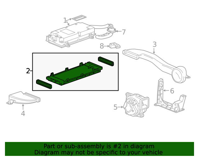 Genuine GM Drive Motor Generator Control Module Tray 22864083