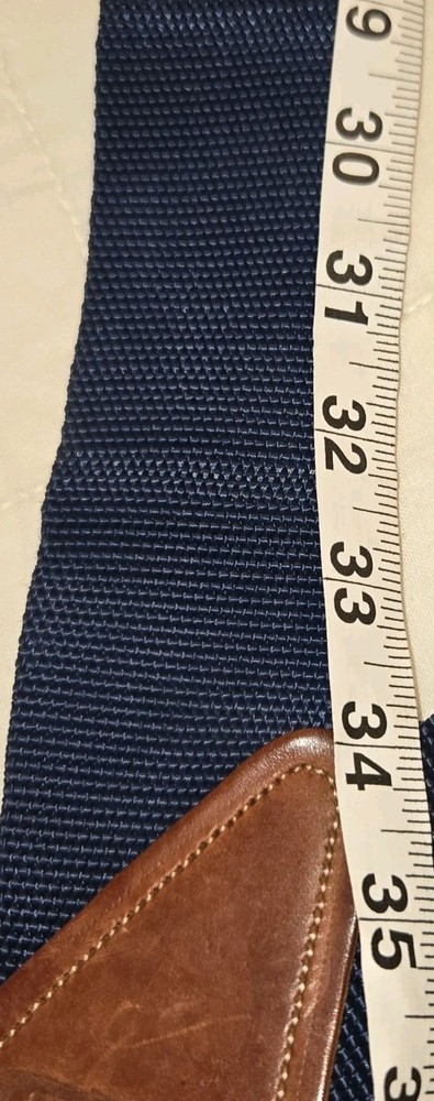 New McGuire-Nicholas Adjustable Elastic Solid Blue Suspenders • S-XL • EUC