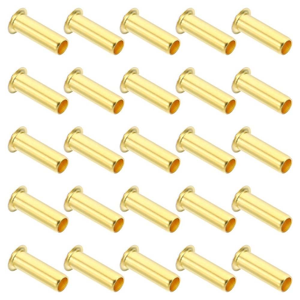 60Pcs Brass Compression Insert Compression Insert Tube Support for 1/4" OD Tube