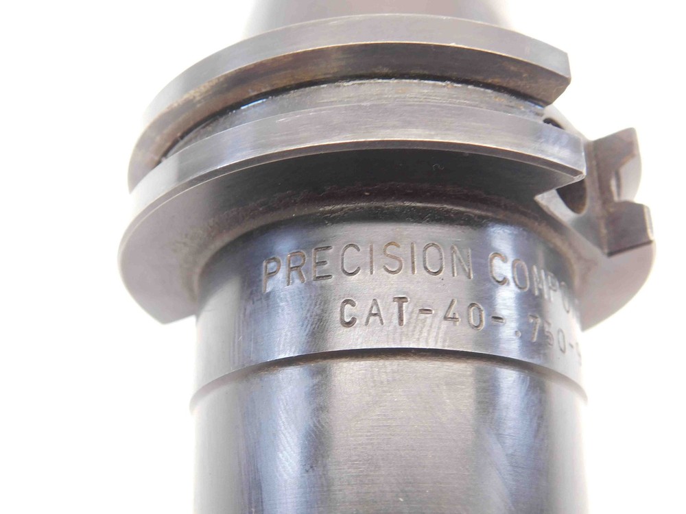 CAT40 PRECISION 3/4 I.D. SOLID END MILL TOOL HOLDER .75 EXTENDED 9" PROJECTION
