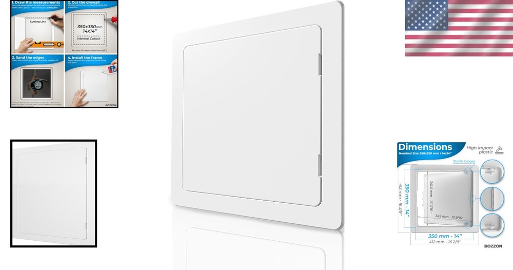 Durable White Access Panel - 14x14 - Easy Install