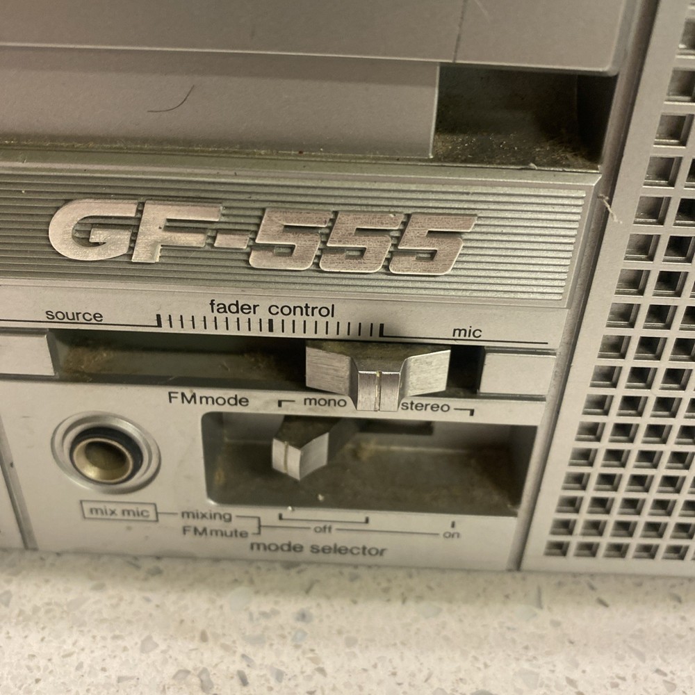 Vintage Sharp GF-555 Double Cassette Boombox Tested Read Description