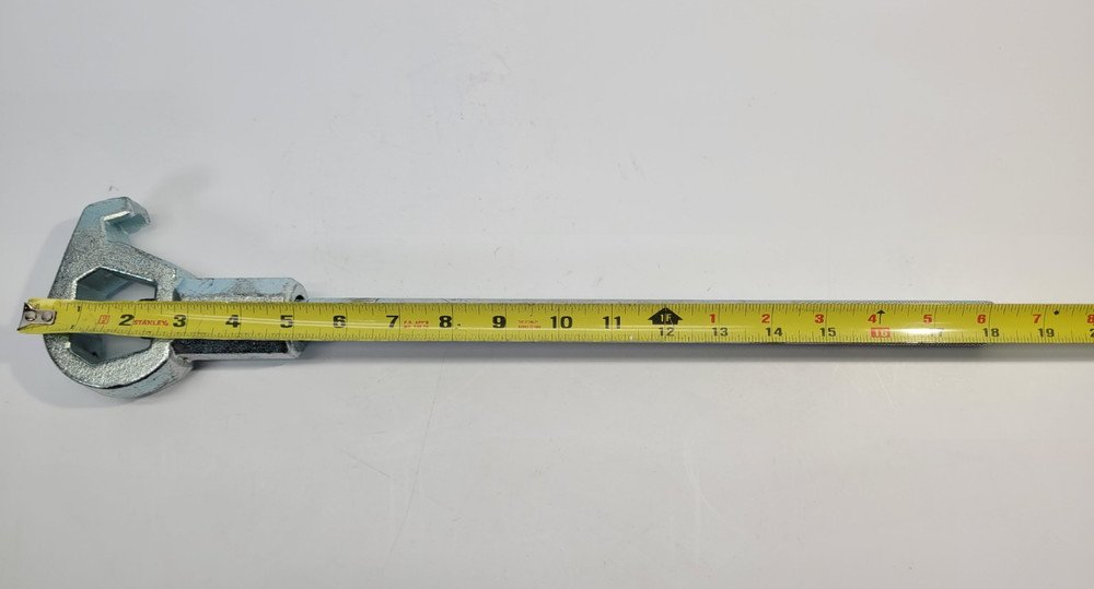 18" Dixon 189 Adjustable Fire Hydrant Wrench w Spanner Hook Pentagon Square Nuts