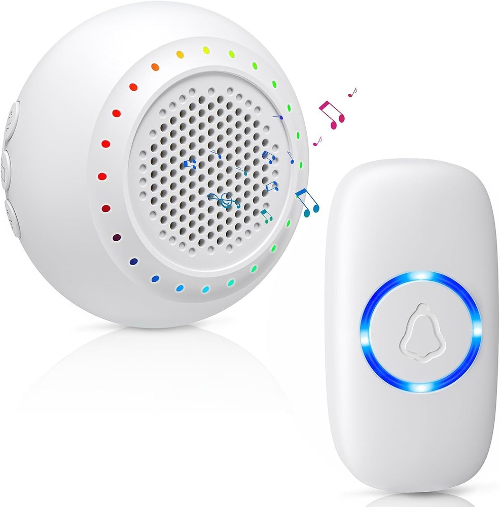Wireless Doorbell 1000FT Range Waterproof LED Flash