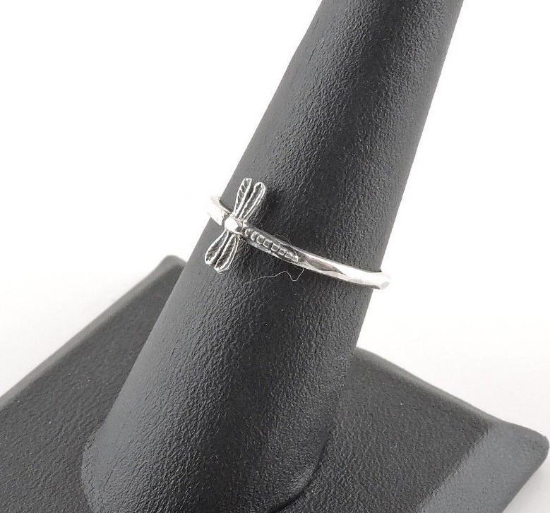 Sterling Silver Dainty Dragonfly Ring