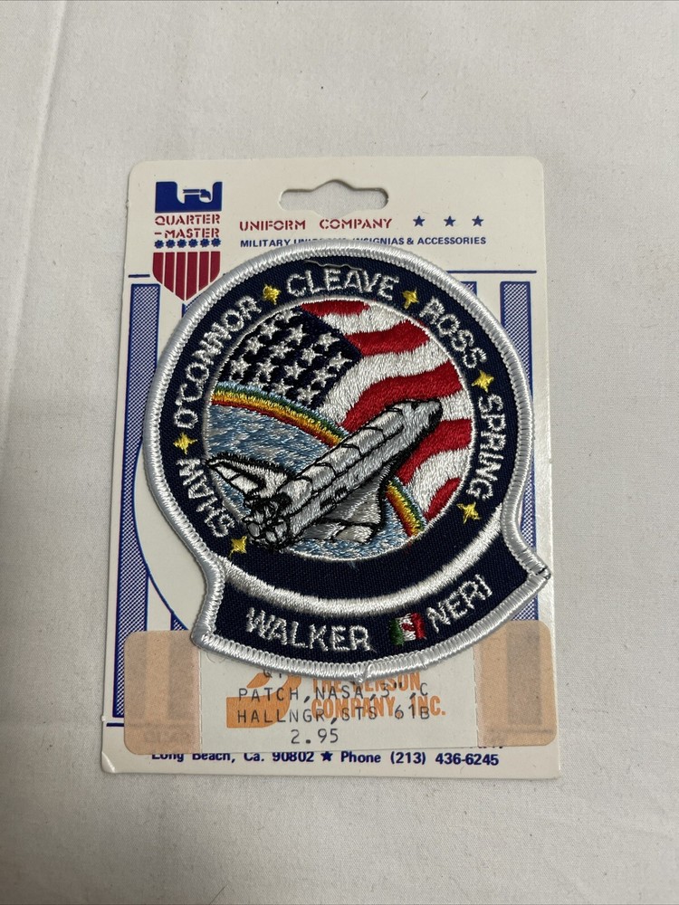 NASA Space Shuttle SHAW OCONNOR CLEAVE ROSS SPRING WALKER NERI Atlantis PATCH
