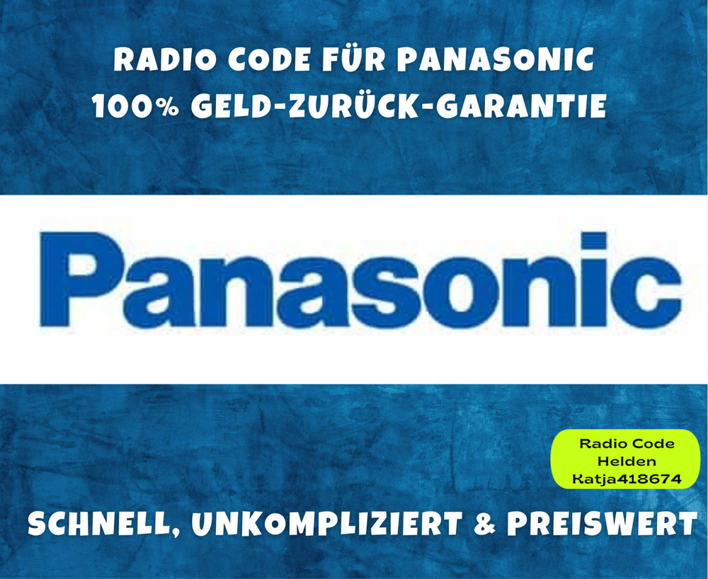 Panasonic Audio 5 Radio Code / Pin Code Mercedes Benz