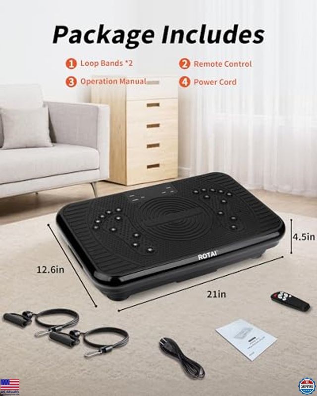 Shake Plate Vibration Exercise Machine for Lymphatic Drainage Massager & Weight
