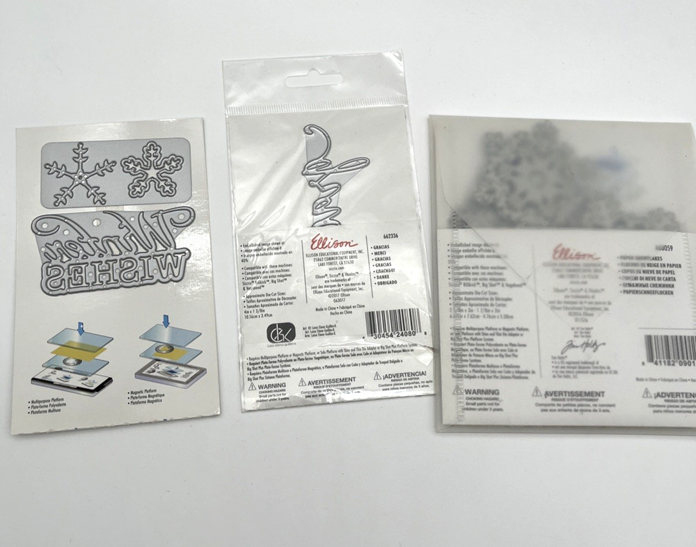 Huge Sizzix Thinlits Cutting Dies Lot Mixed New & Used Scrapbooking Card Making