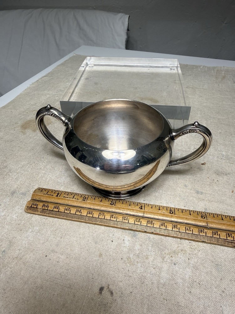 Vintage Empire Crafts Silver Plated Sugar Bowl