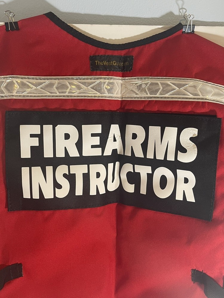 Reflective Firearms Instructor Vest - New - Size Large