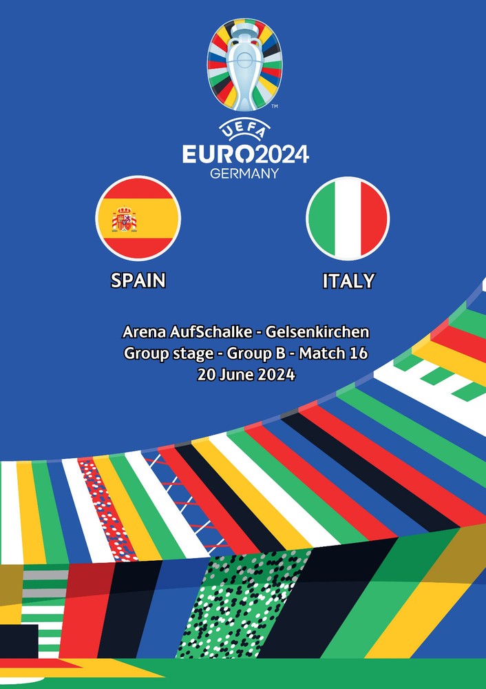Program EURO 2024 Football Spain - Italy