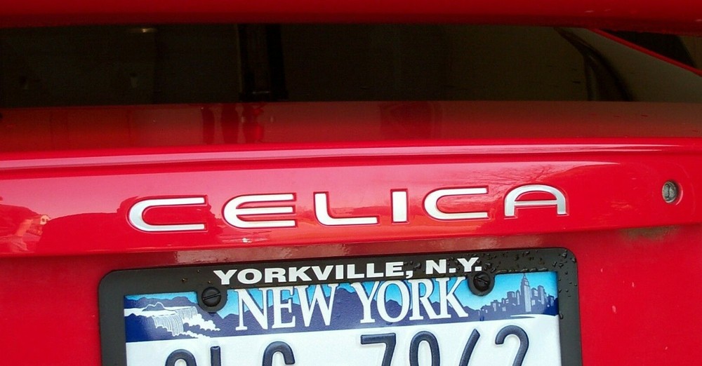 2000 - 2005 Celica rear  hatch decal inserts toyota