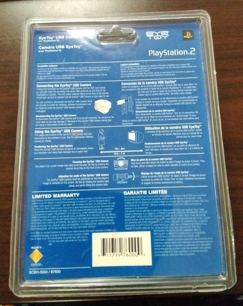 SONY PS2 Eye Toy USB Camera- Silver NEW SEALED