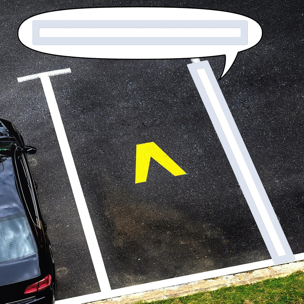 Parking Lot Line Stencil 4 X 92 Inch Foldable Reusable Line Stencil Template wit