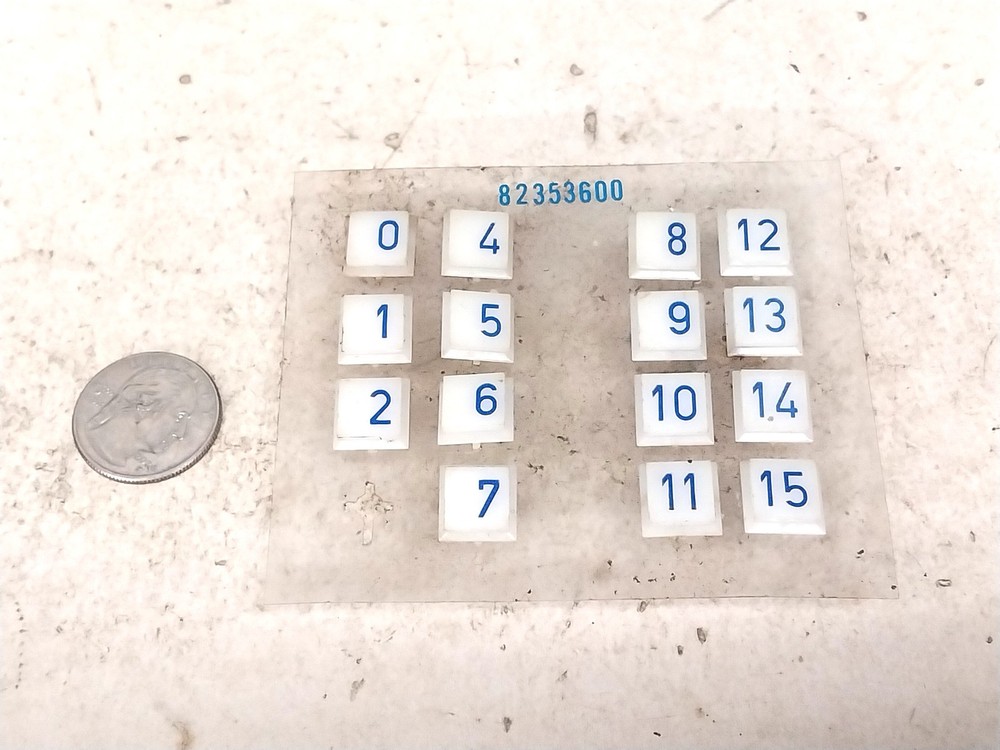 Near Complete Set Control Data CDC Number Plugs / Old Vintage Mainframe Computer