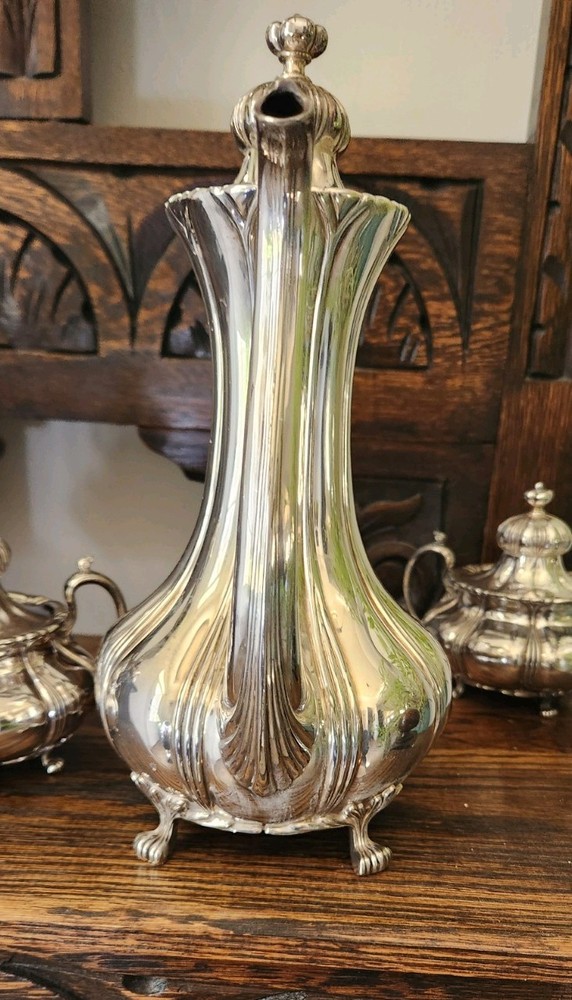 Pairpoint Silverplate 4 Piece Coffee/Tea Set #130