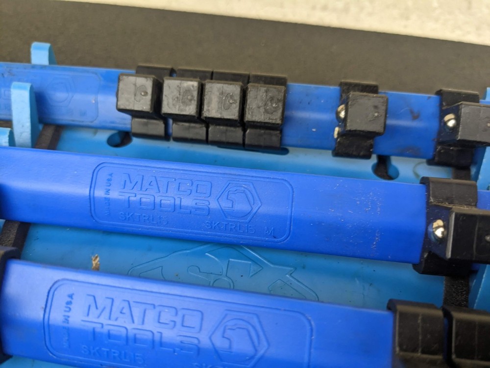 Matco Tools Plastic Socket Rail Organizers Lot