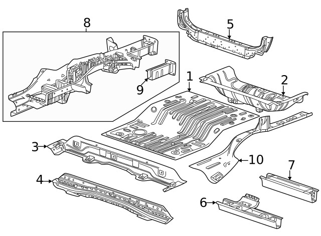 Genuine GM Upper Rail 26342841