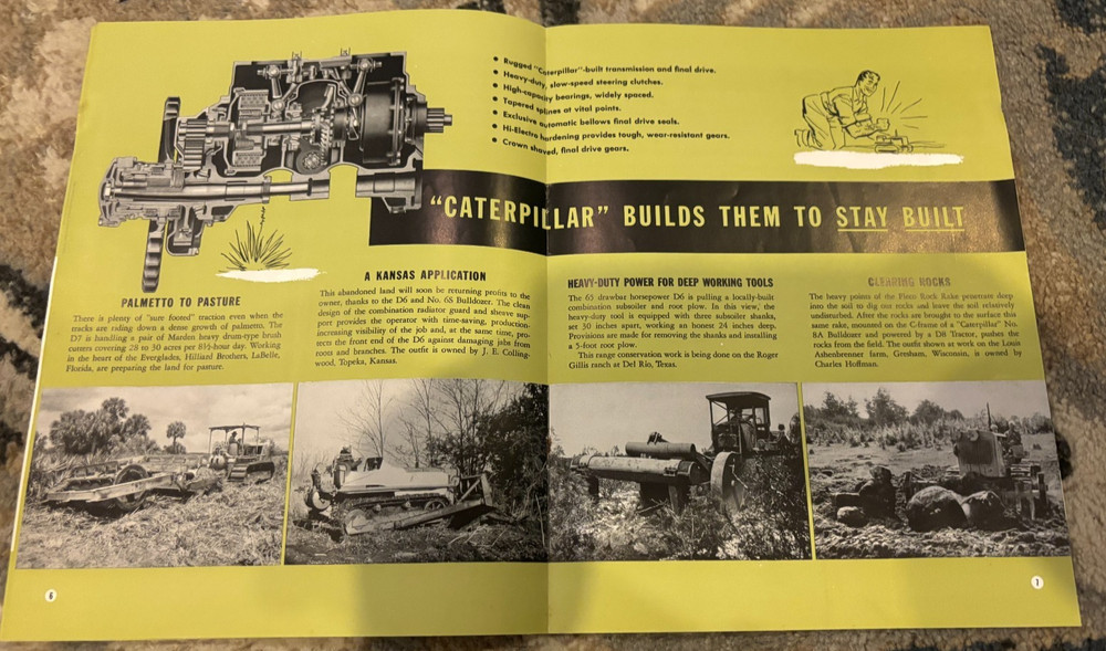 Caterpillar CAT Clearing For Crops Brochure AMIL26