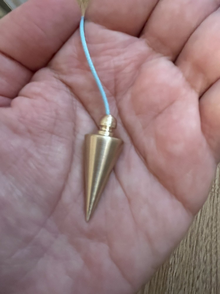 Chambered Pendulum Brass Dowsing Pendulum Handmade Healing Dowsing
