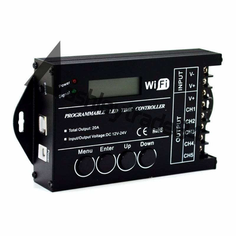 WIFI Connect Time Programmable LED Controller With 5CH For Light TC421 DC12-24V