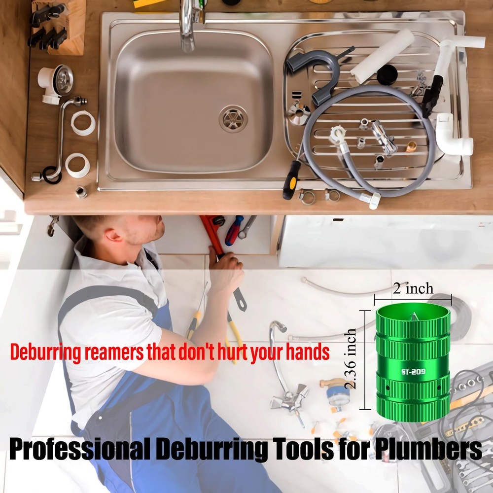 Copper Pipe Reamer PVC Deburring Tool - Plumbing Reamer Deburring Tool