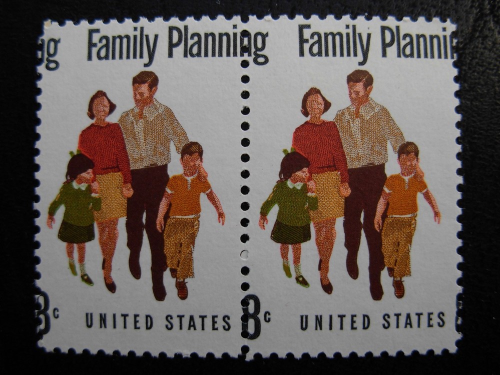 1445 Family Planning, Color Shift Error, Mint  NH