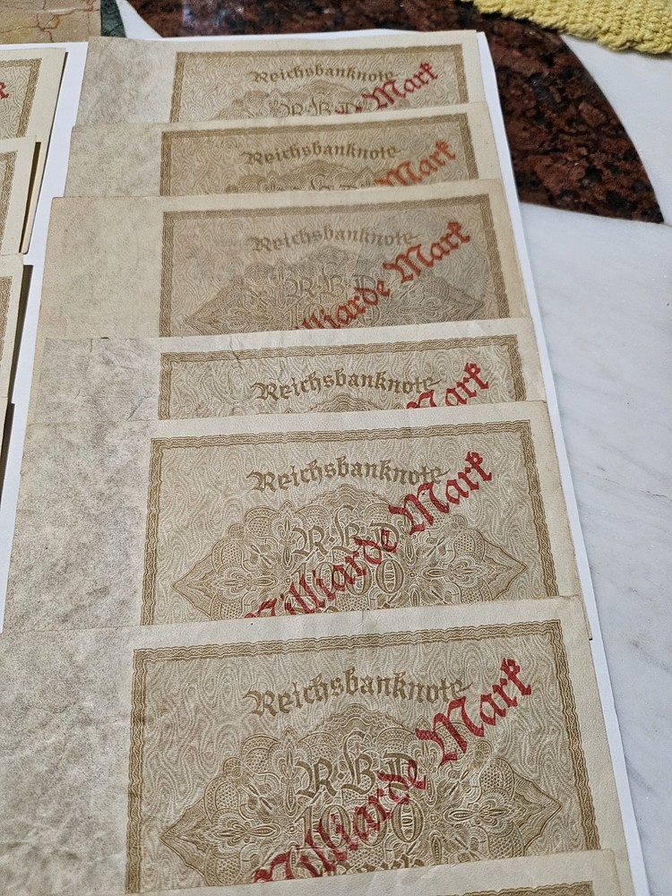 Germany banknote. Weimar. 1 Billion Banknote Bill