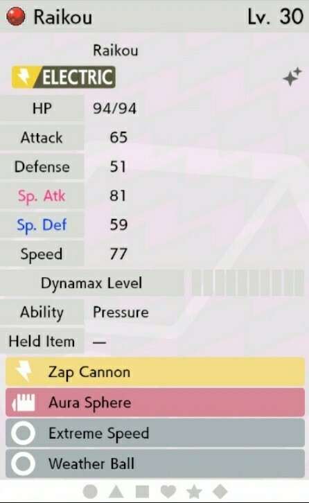 ✨Shiny✨ Event Raikou For Pokémon Sword & Shield