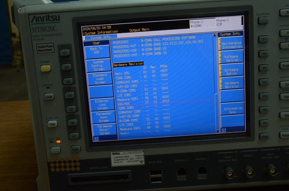 Anritsu MT8820C Dual Output Radio Communications Analyzer