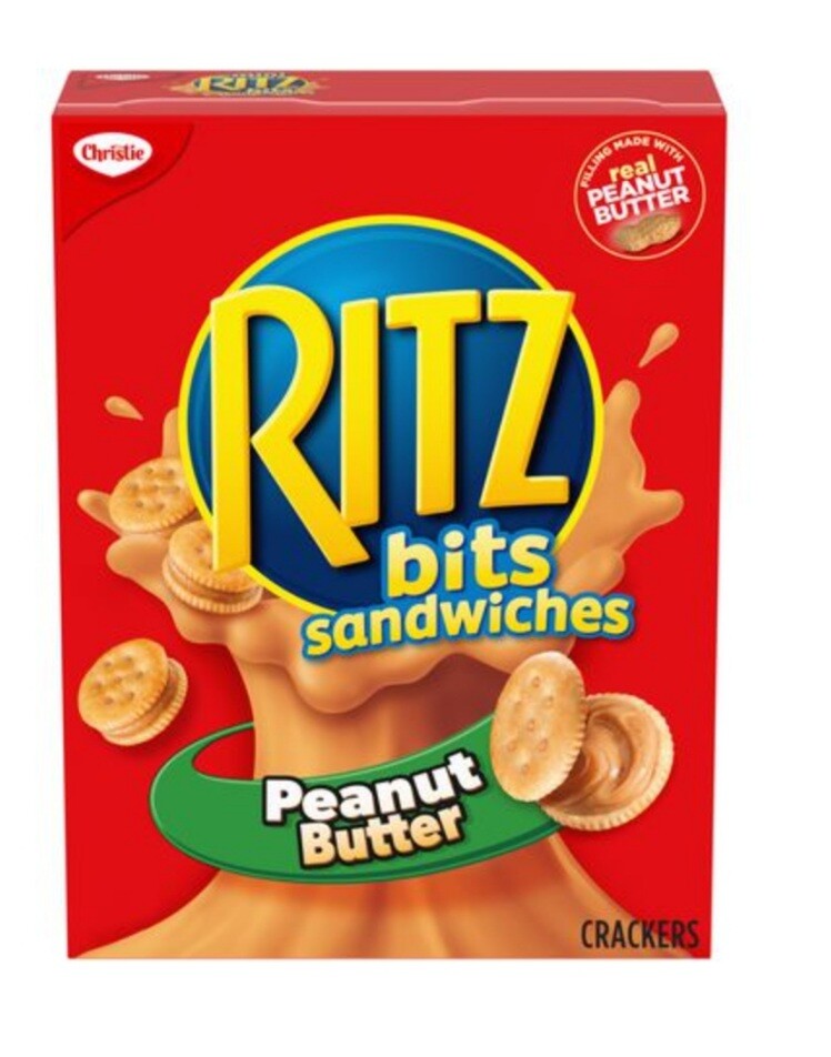 4 boxes/Christie Ritz Bits Sandwiches Peanut Butter180g /6.3 oz